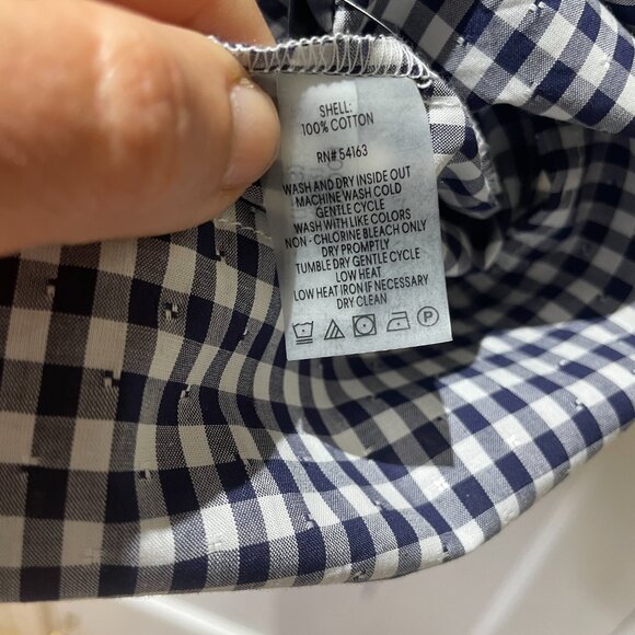 Tommy Hilfiger Women's Gingham-Print Belted Woven Dress Size 12 100% cotton NWT - Picture 5 of 10